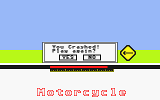 Motorcycle atari screenshot